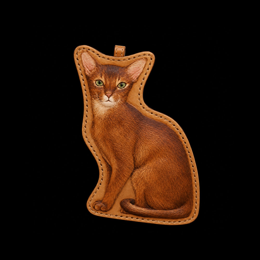 Custom Single Cat Full-Body Leather Portrait