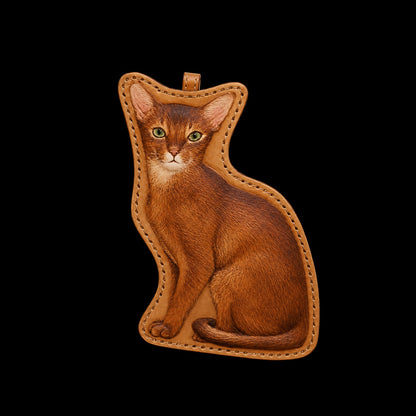 Custom Single Cat Full-Body Leather Portrait
