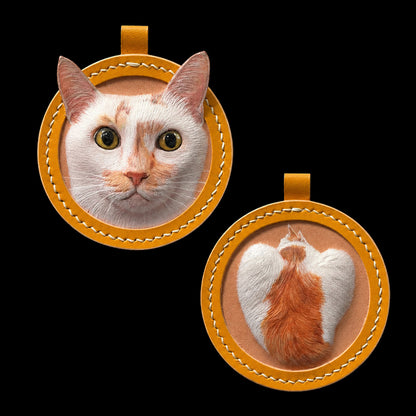 Custom Single Cat Leather Portrait