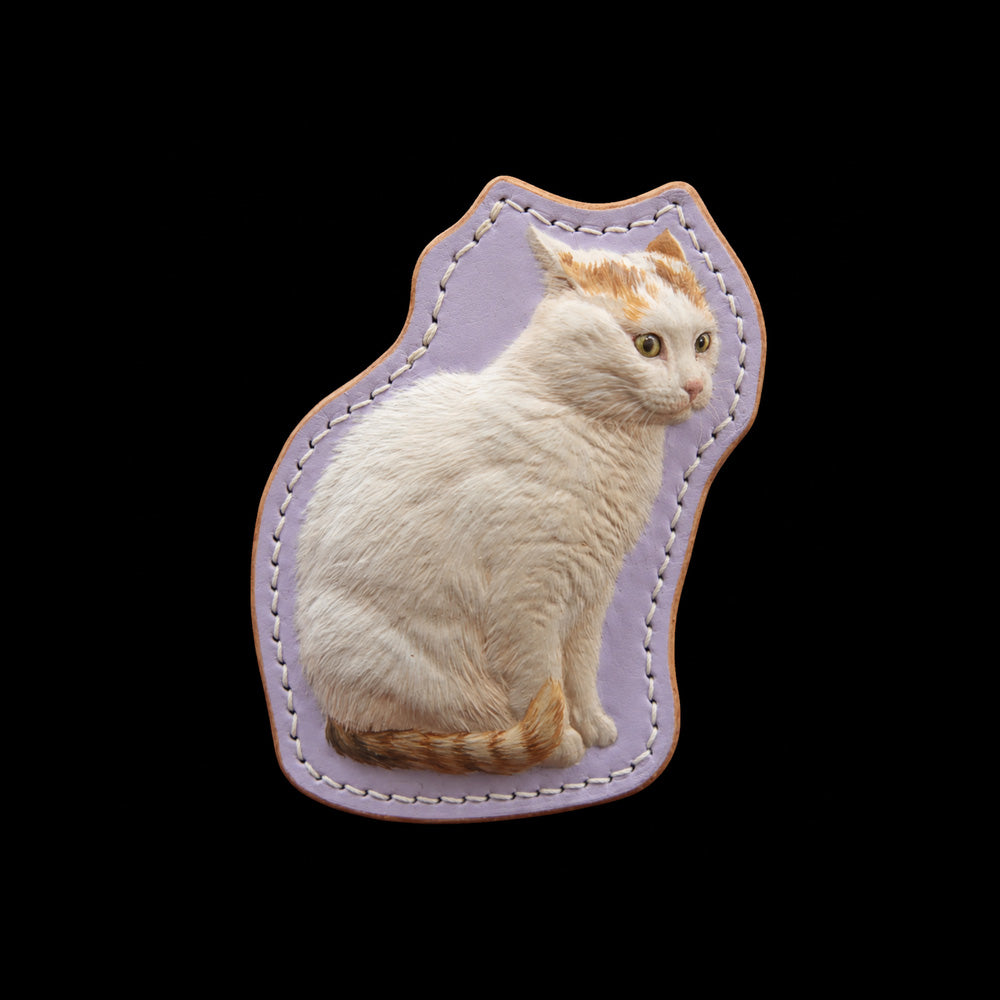 Custom Single Cat Full-Body Leather Portrait