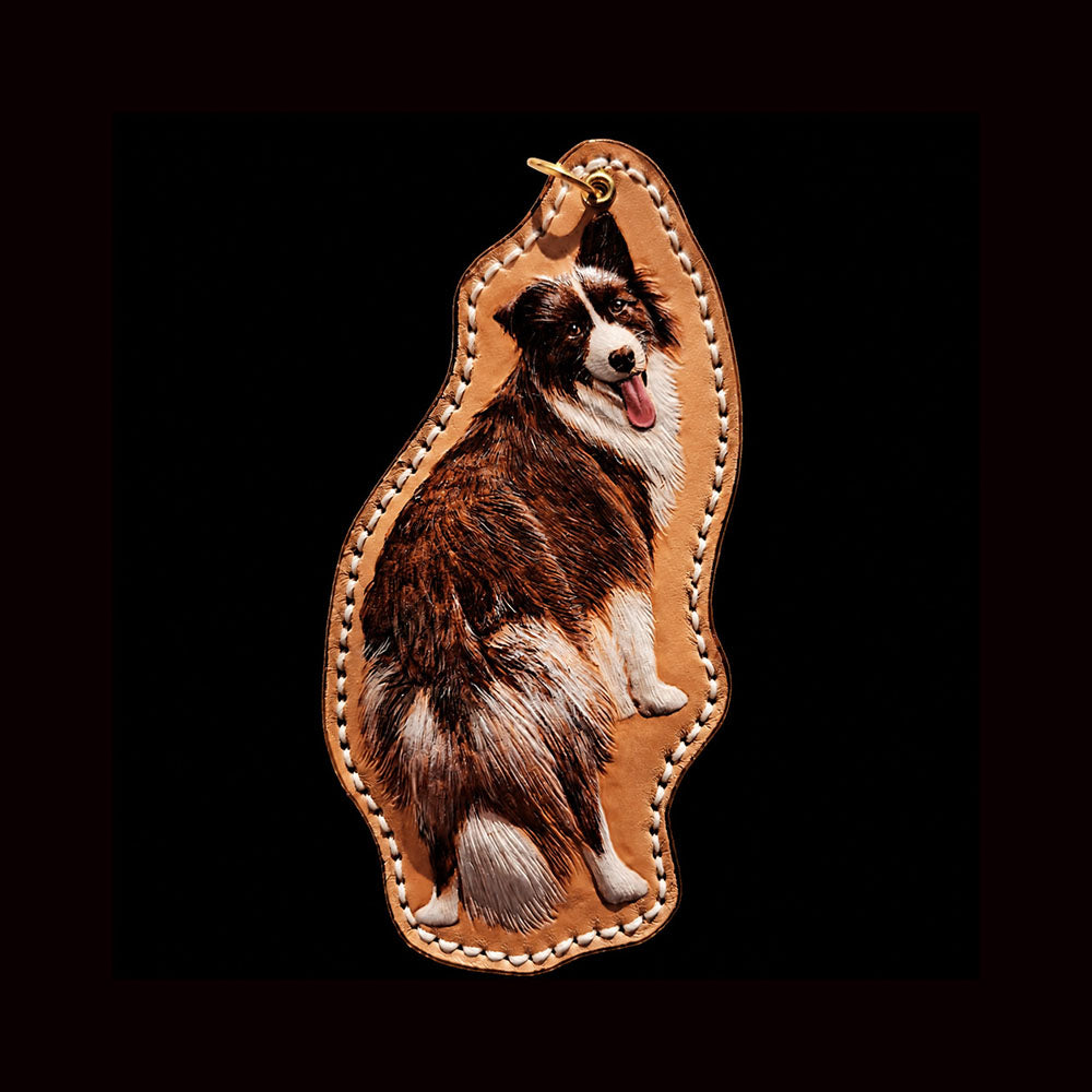 Custom Single Dog Full-Body Leather Portrait