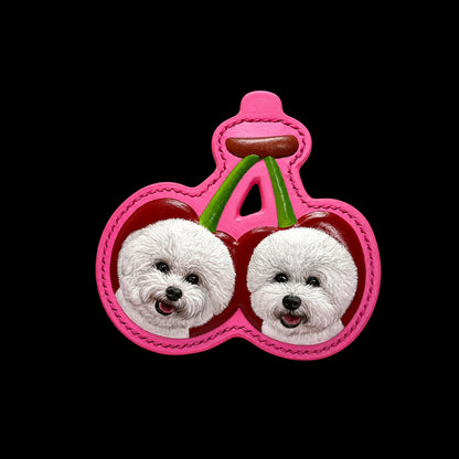 Custom Two-Dog Leather Portrait