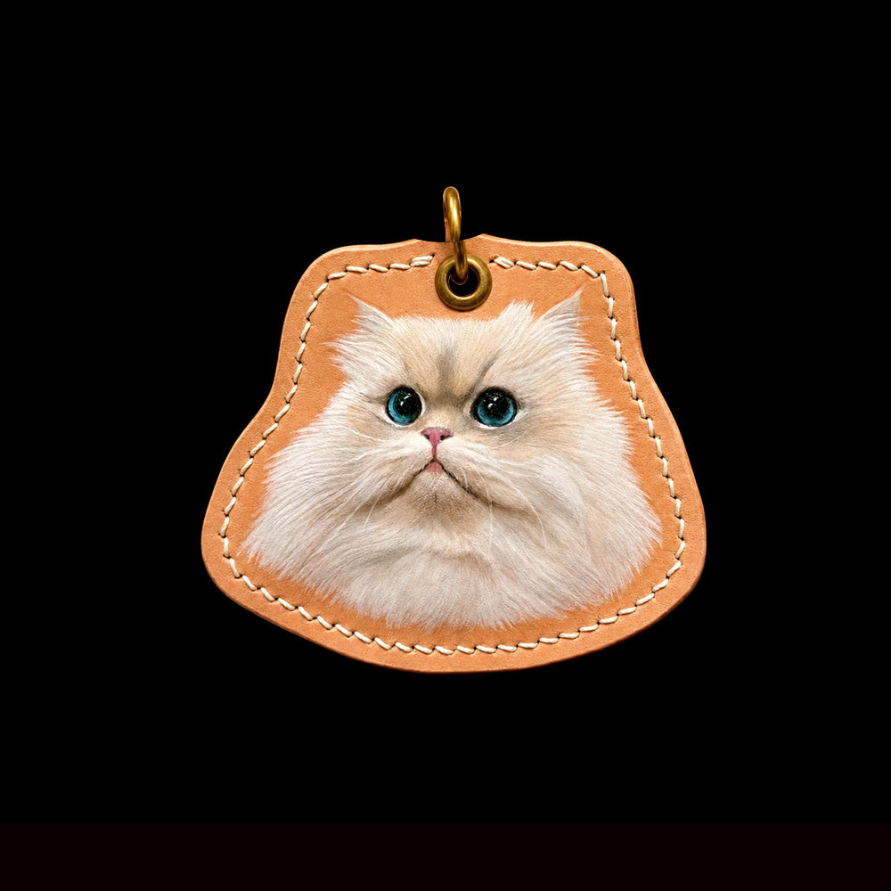 Custom Single Cat Leather Portrait